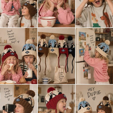 dudie/30. hey beanie FREE(48CM-54CM)
