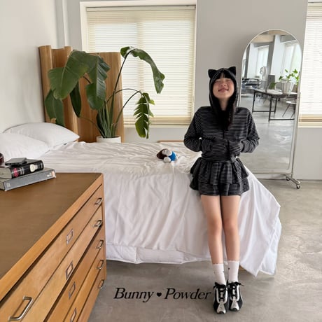 bunnypowder/129. mina hood zipup 2XL-4XL