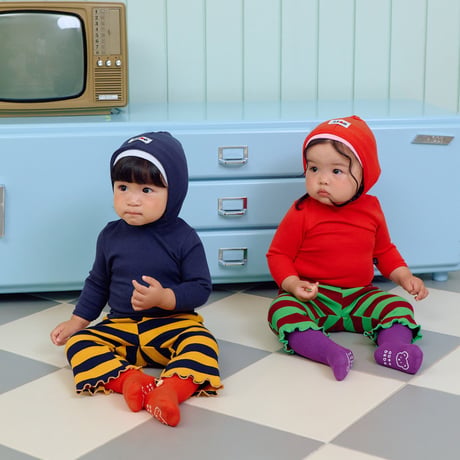 oottbebe/29. retro hood XS(0-1Y)-XL(4-5Y)