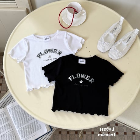 secondmoment/55. flower T-shirt S-XL