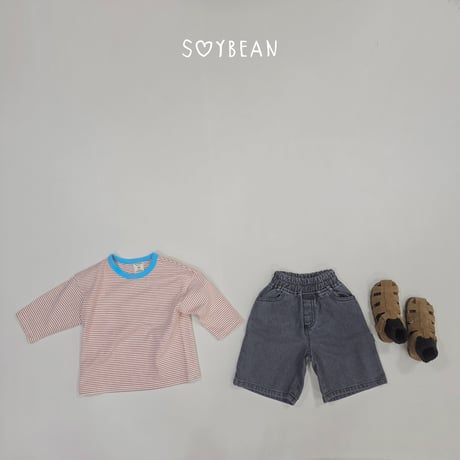 soybean/63. plan ) denim bermuda pants XS-XL