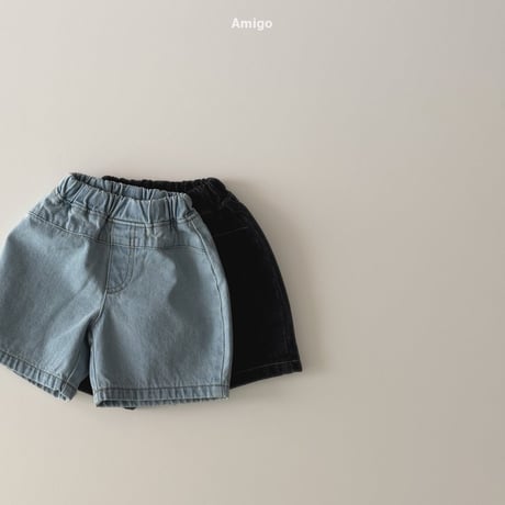 amigo/25. 6bu wide denim pants XS-XL