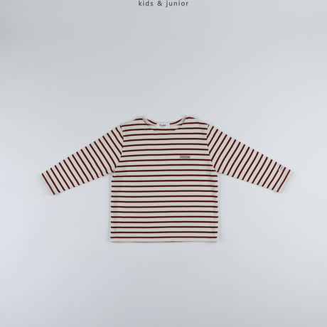 owen/54. boat neck stripe T-shirt JS-JXL
