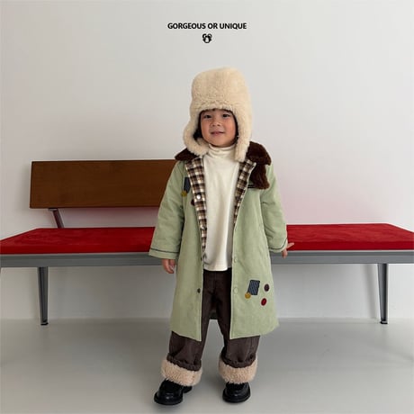 gou/113. osyare long coat XS(2-3Y)-XL(6-7Y)