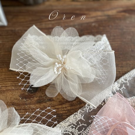 oren/15. roze hairpin ( cream pink hairband FREE