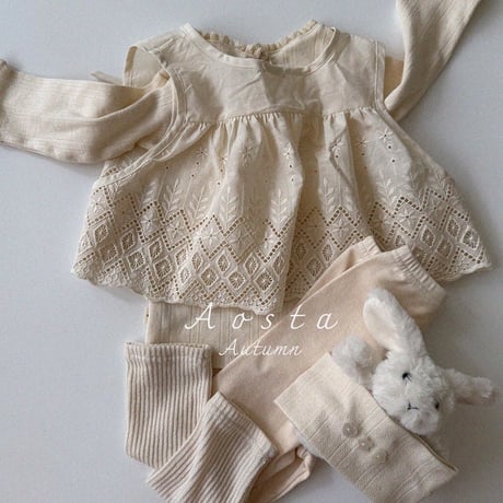 aosta/22. [Lace JennyOpen Vest] FREE
