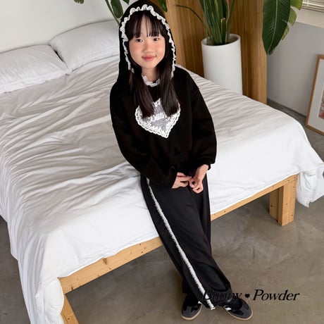 bunnypowder/80. hood man-to-man S-XL