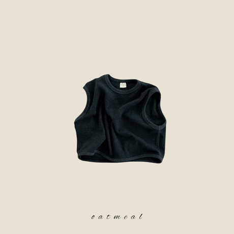 oatmeal/6. waffle vest XS-XL