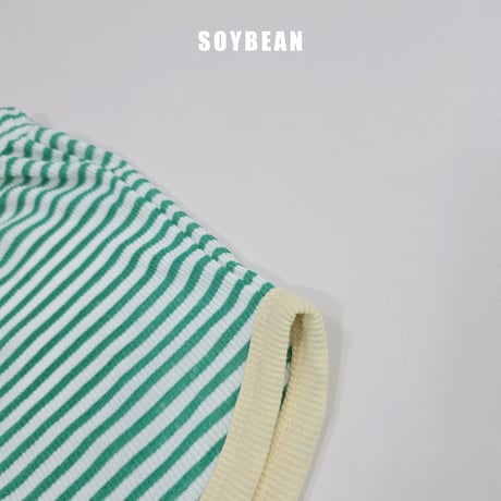 soybean/177. plan ) windy stripe updown set XS-XL
