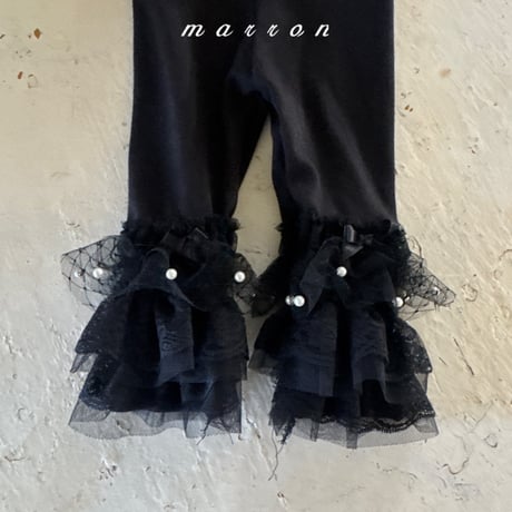 marron/59. lace kangkang leggings XS-L