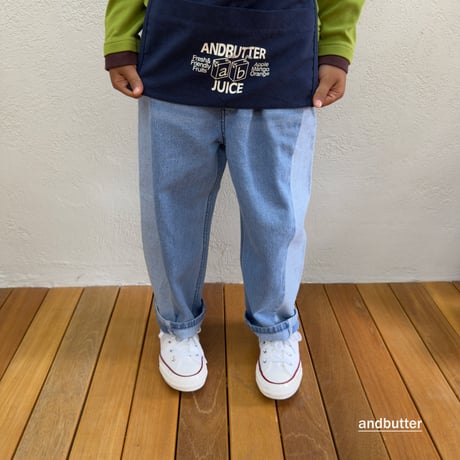 andbutter/74. CurvedDenim Pants JS-JM