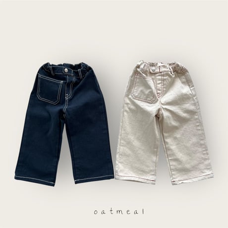 oatmeal/7. kids pocket pants XS-XL