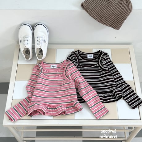 secondmoment/59. spring candy fril T-shirt JS-JL