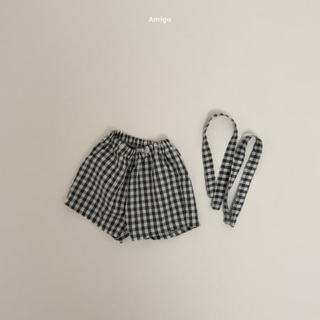 amigo/16. check overalls pants XS-XL
