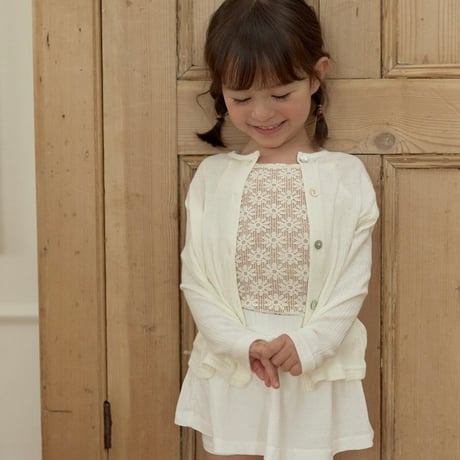 lindo/47. flower knit T sleeveless XS-XL