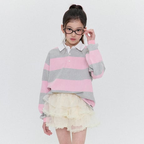forkchips/29. pastel shirts collar T-shirt M-XL