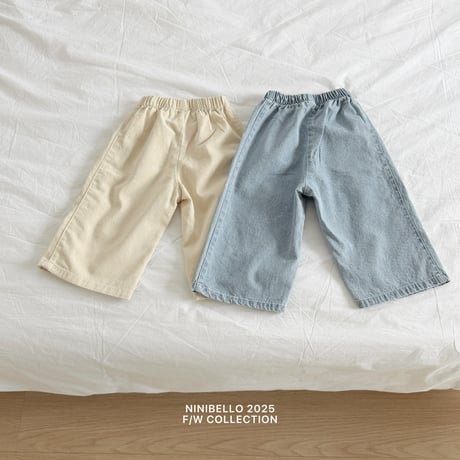 ninibello/99. heart embroidery section pants XS-XL