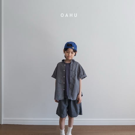 oahu/21. sheer check shirt S-XL