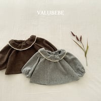 valubebe/55. herringbon fril blouse 6M-S