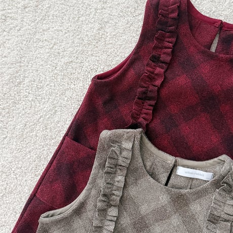 urbanrabbit/25. Check Frill Dress JS-JM