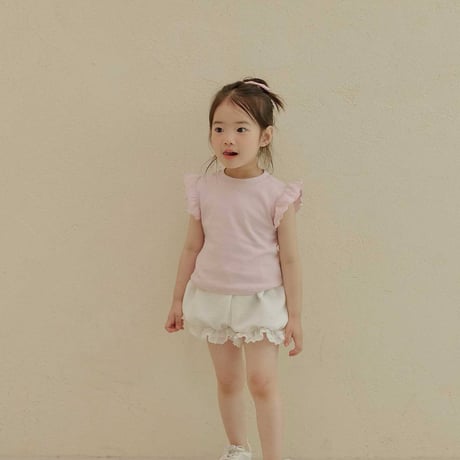 melikey/114. macaron fril T-shirt XS-XL