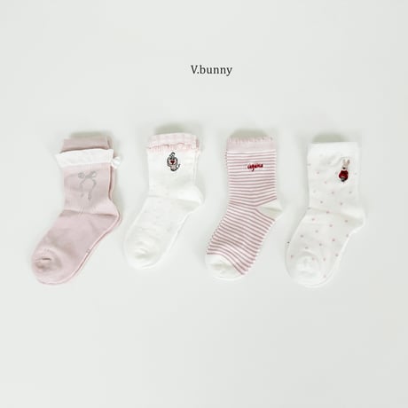 vbunny/74. red socks set M(130-150)-XL(180-210)