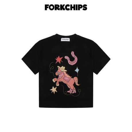forkchips/75. cow boy T-shirt M-XL