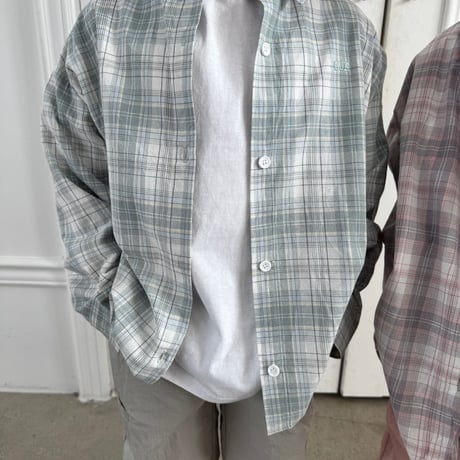 our/38. light check shirt JS-JXL