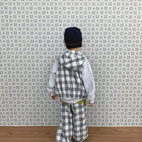gou/57. checkcheck vest hood JS-JL
