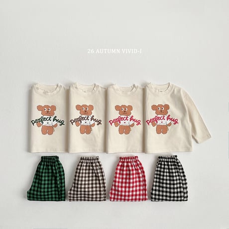 vividi/181. hug bear check updown  XS-XL