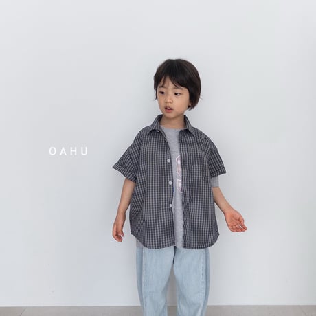 oahu/21. sheer check shirt S-XL