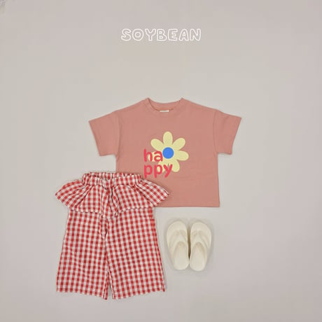 soybean/139. plan ) gobang check rayerd pants XS-XL