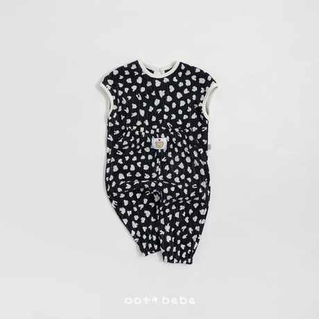 oottbebe/35. peuty leopard plitch ( kids ) updown set XS(1-2Y)-XL(6-7Y)