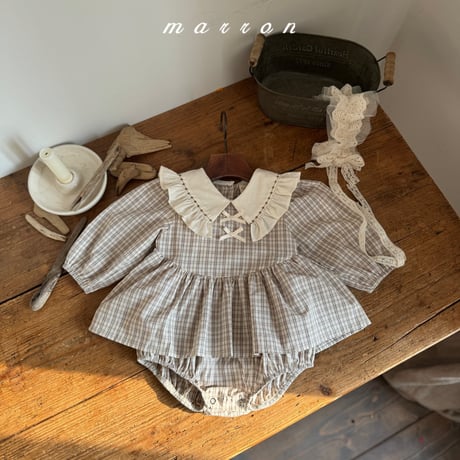 marron/52. check suit 6M-18M