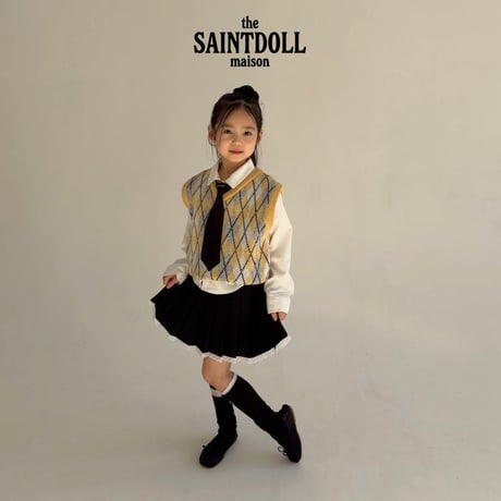 saintdoll/145. baby knit vest S-L
