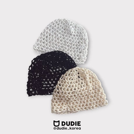 dudie/105. summer knitting beanie FREE(50-55CM)