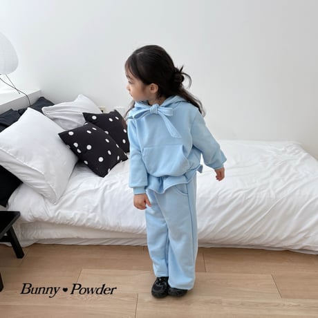 bunnypowder/125. ribbon hood man-to-man S-XL