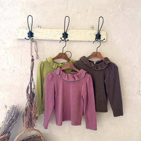 oren/42. blooming fril picot T-shirt S-XL
