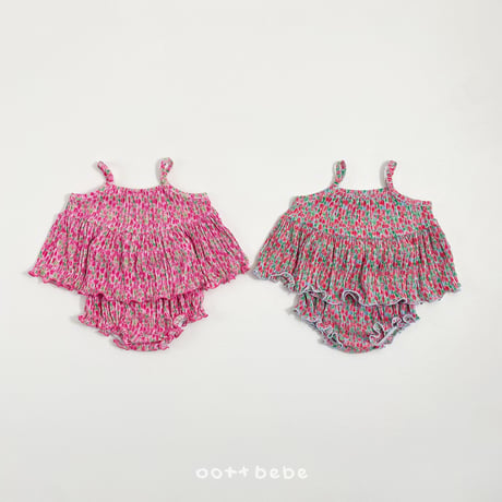 oottbebe/63. daisy plitch set bloomer S(0-6M)-M(6-12M)