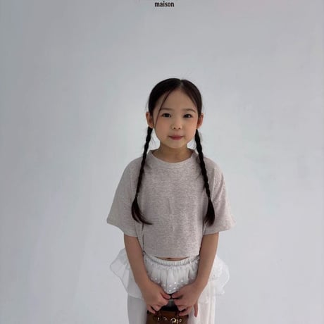 saintdoll/25. linen crop T-shirt S-XL
