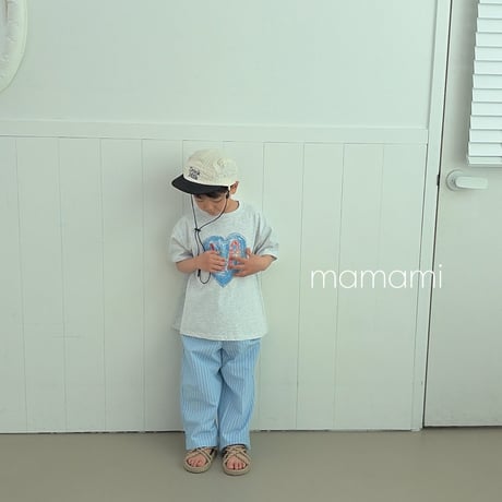 mamami/36. heart lettering T-shirt JS-JL