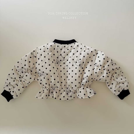 melikey/105. rabbit shirring bomber jacket JS-JM