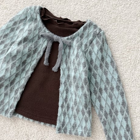 urbanrabbit/53. Argyle Cardigan Tee JS-JM