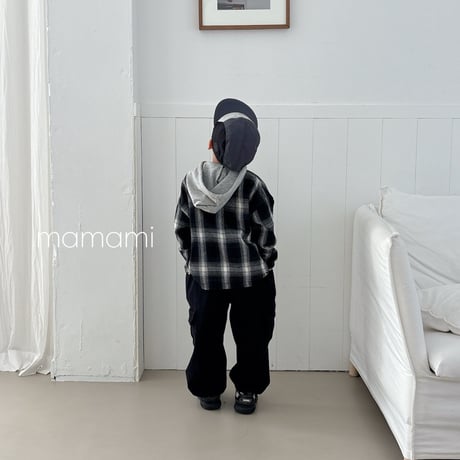 mamami/54. spring check hood jumper JS-JL