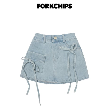 forkchips/22. cube denim skirt JS-JXL