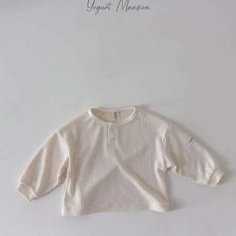 yogurtmansion/11. waffle T-shirt XS-XL