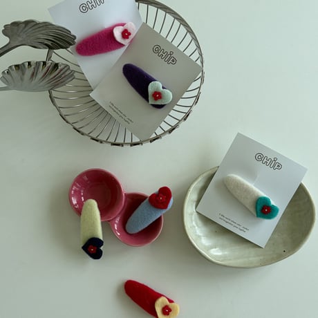 chip/60. heart tok tak pin FREE