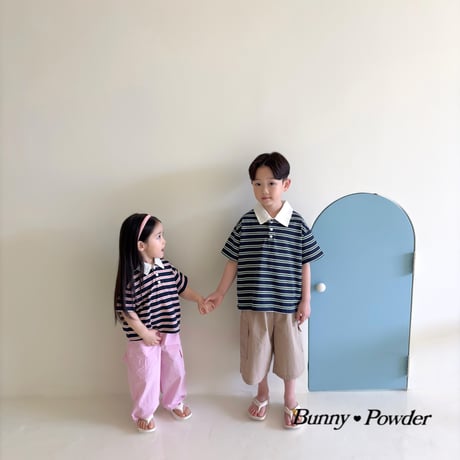 bunnypowder/187. summer collar T-shirt 2XL-4XL