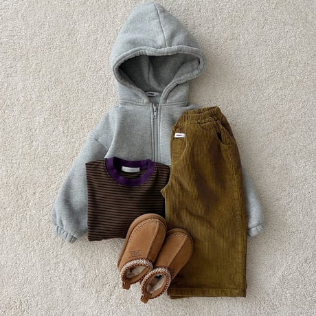 fromi/60. Banded Zip-Up Hoodie JS-JM
