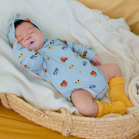 oottbebe/13. (bebe) auto suit bonnet set S(0-6M)-M(6-12M)